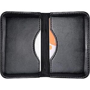 Business Card Holder, 2-Sided Pu Leather Folio Name Card Holder (Ideal For